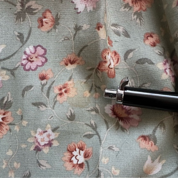 Vintage Express Compagnie Internationale Dress Sleeveless Maxi Floral Green Sz S - Picture 12 of 13